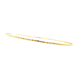 Gold hoop bracelet crafted 14 krt