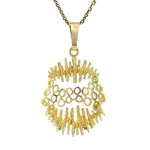 Gold fantasy pendant 14 ct
