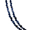 vintage Saffier collier met gouden sluiting 44 cm 14 krt