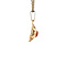 vintage Gouden hanger met bloedkoraal 14 krt