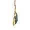 vintage Gold pendant with haematite 14 krt