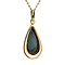 vintage Gold pendant with haematite 14 krt