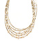 vintage Gold necklace with pearl 14 kt
