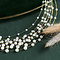 vintage Gold necklace with pearl 14 kt