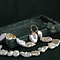vintage Pearl necklace with gold clasp 45 cm 14 krt
