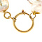 vintage Pearl necklace with gold clasp 14 kt