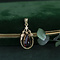 vintage Gouden hanger met granaat 14 krt