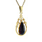 vintage Gold pendant with garnet 14 crt