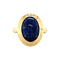 vintage Gold ring with sodalite 14 krt