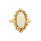 vintage Gold ring with opal 14 krt