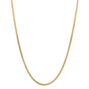 Gouden lengte collier gourmet 50.5 cm 14 krt