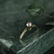 vintage Gold solitaire ring with rose diamond 14 krt