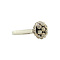 vintage Witgouden entourage ring met diamant 14 krt