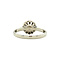 vintage Witgouden entourage ring met diamant 14 krt