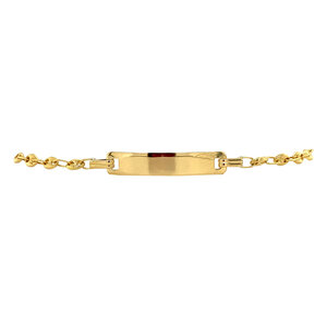 Gouden armband fantasie 18 cm 18 krt