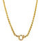 vintage Gold necklace foxtail 45 cm 14 krt