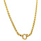 vintage Gold necklace foxtail 45 cm 14 krt