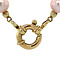 vintage Pearl necklace with gold clasp 45 cm 14 krt