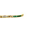 vintage Gouden vintage armband met saffier, smaragd, robijn en zirkonia 18 cm 14 krt