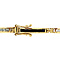 vintage Gouden vintage armband met saffier, smaragd, robijn en zirkonia 18 cm 14 krt