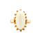 vintage Gold ring with opal 18 krt