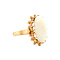 vintage Gouden ring met opaal 18 krt