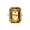 vintage Gold ring with citrine 14 krt