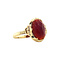 vintage Gold ring with carnelian 14 krt