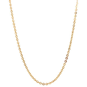 Gold length necklace anchor 51.5 cm 14 krt