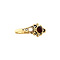 vintage Gouden ring met granaat 14 krt