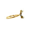 vintage Gouden ring met roosdiamant en parel 18 krt