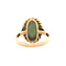 vintage Gouden ring met jade 14 krt