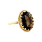 vintage Ring with smoky topaz 9 krt