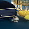 vintage Bicolour gold ring with pearl 14 krt