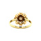 vintage Bicolour gouden ring met parel 14 krt
