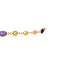 vintage Gouden armband met amethist en citrien 19.5 cm 18 krt