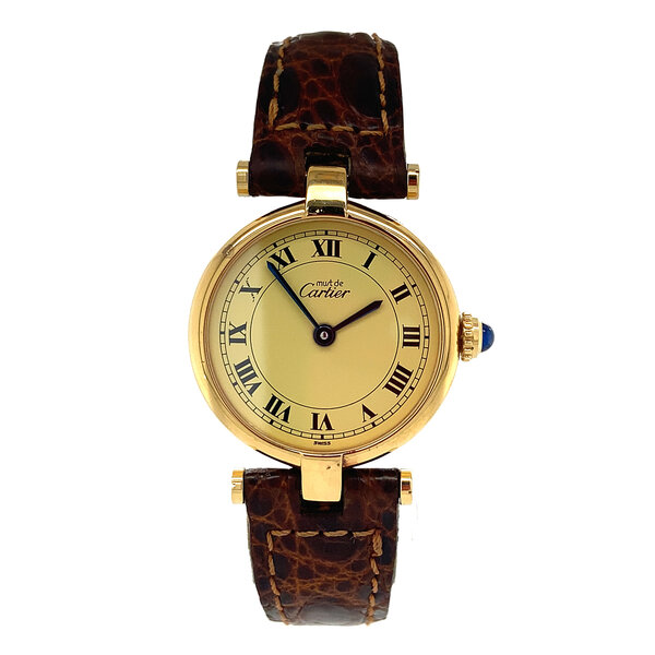 Cartier vermeil quartz best sale