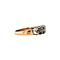 vintage Gold ring with rose diamond 14 krt/925