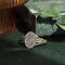 vintage Gouden zegelring met gravure 9 krt