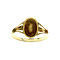 vintage Gold signet ring with engraving 9 krt