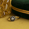 vintage Gold entourage ring with rose diamond 14 krt/925