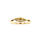 vintage Gouden ring met parel en diamant 14 krt