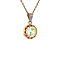 vintage Bicolour gold pendant with diamonds 18 krt