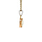 vintage Bicolour gold pendant with diamonds 18 krt