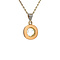 vintage Bicolour gold pendant with diamonds 18 krt