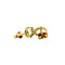 vintage Gold ear studs with yellow spinel 14 krt
