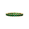 vintage Gouden alliance ring met natuurlijke smaragd 18 krt