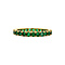 vintage Gouden alliance ring met natuurlijke smaragd 18 krt