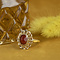 vintage Gold ring with carnelian 14 krt