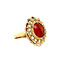 vintage Gold ring with carnelian 14 krt